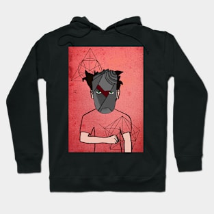 Discover the Unique NFT - Billy: A Male Character with Crayon Eyes on TeePublic Hoodie